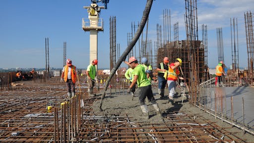 Mass Concrete Pour in Hot Weather