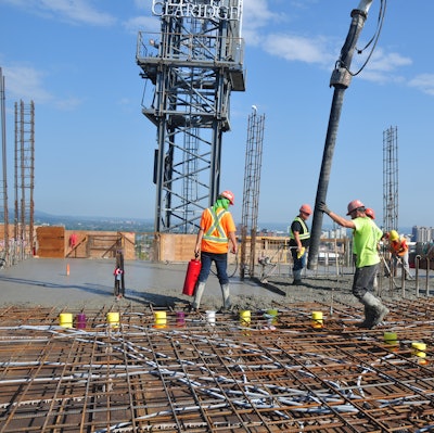 Mass Concrete Pour in Hot Weather