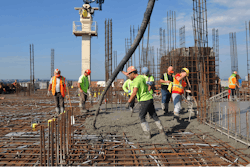 Mass Concrete Pour in Hot Weather