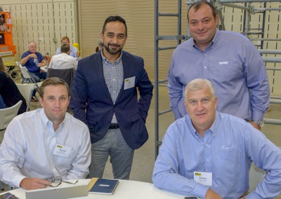 Bal Guerrero (center) facilitates an IPAF Innovate workshop