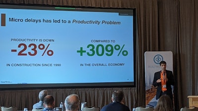 Luke Powers, Gearflow founder and CEO, at BuiltWorlds 2021