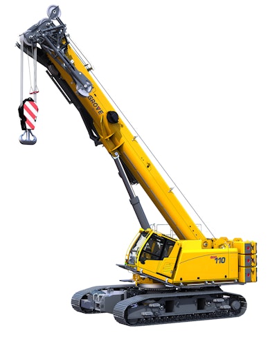 Manitowoc launches Grove GHC110 telescoping crawler crane.