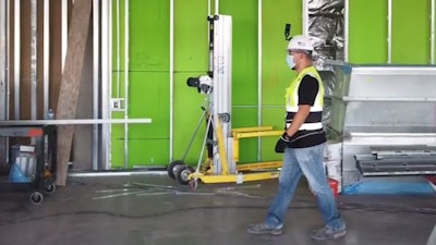 A weekly site walk with Doxel's digital surveyor .