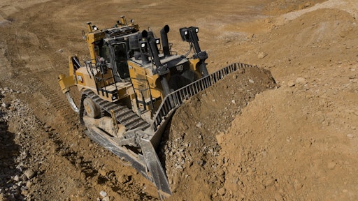 The new Cat D10 dozer offers up to 4% less fuel consumption than the previous model.