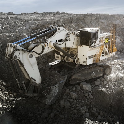 The R9600 is one of three new excavators Liebherr is debuting at MINExpo.