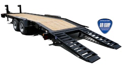 Shown above is a Drop Deck I FT-20 I with the Air Ramp Slider Track System.