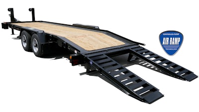 Shown above is a Drop Deck I FT-20 I with the Air Ramp Slider Track System.