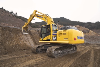Komatsu’s intelligent Machine Control excavator allows the operator to focus on moving material efficiently while semi-automatically tracing the target surface and limiting over excavation. Starting with the PC210 LCI-11, Komatsu launched iMC 2.0. The iMC 2.0 includes bucket hold control as well as optional auto tilt bucket control, two primary features that are going to help with overall productivity and efficiency on the jobsite.