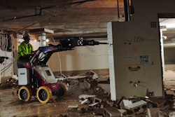The e-Dingo's compatibility with several existing Dingo attachments allowed Twin Tower Demolition to reduce the amount of equipment used on the Prince of Peace church renovation project.