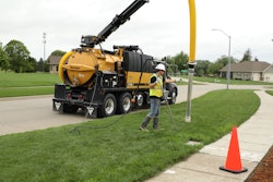The Vermeer VXT300 vac truck is outfitted with an 8-cu.-yd. spoil tank, 6-in. dig tube and the ability to carry up to 800 gal. of water so crews can maximize productivity on the job.