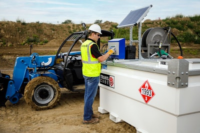 Card-locking control technology combats the potential of fuel theft by only allowing authorized individuals to access fuel. With card-locking technology offered by some manufacturers, drivers use a phone-based app to enter their driver number, vehicle number and what type of fuel they need.