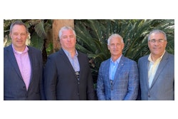 Chris Neilson ALLU project manager; Robert Cycon Bejac vice president; Ron Barlet, Bejac president and Edison Rocha, ALLU vice president of distribution.