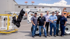 Alden Equipment Inspecting The First Snorkel A46 Jrt In The Order With Members Of The Snorkel Team In Henderson, Nevada (see Press Release For Full Caption)