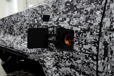 The XT is equipped with a CCS charge port as well as an AAC/1.5-megawatt charge port on along the front left side of the vehicle. This enables the vehicle to utilize the existing charging infrastructure and leverage the J1172 port to recharge on a standard 120 or 240 V outlet and be able to ultra-fast charge using the AAC port in less than 15 minutes.