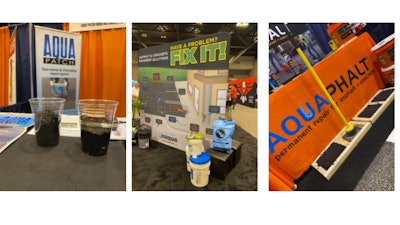 Three different patching products were seen in action at PWX.