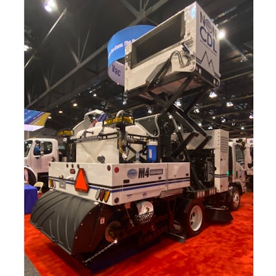 Attendees could clearly see which sweepers would qualify for non-CDL operators.