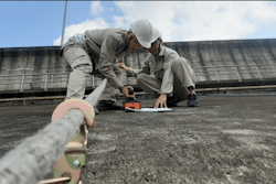 GSSI using the Structure Scan™ Mini XT to refine the dam survey area.