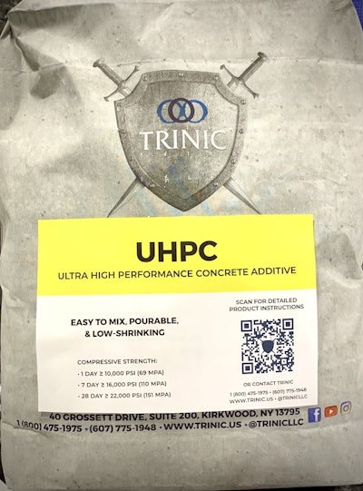 Trinic White UHPC Powdered Additive