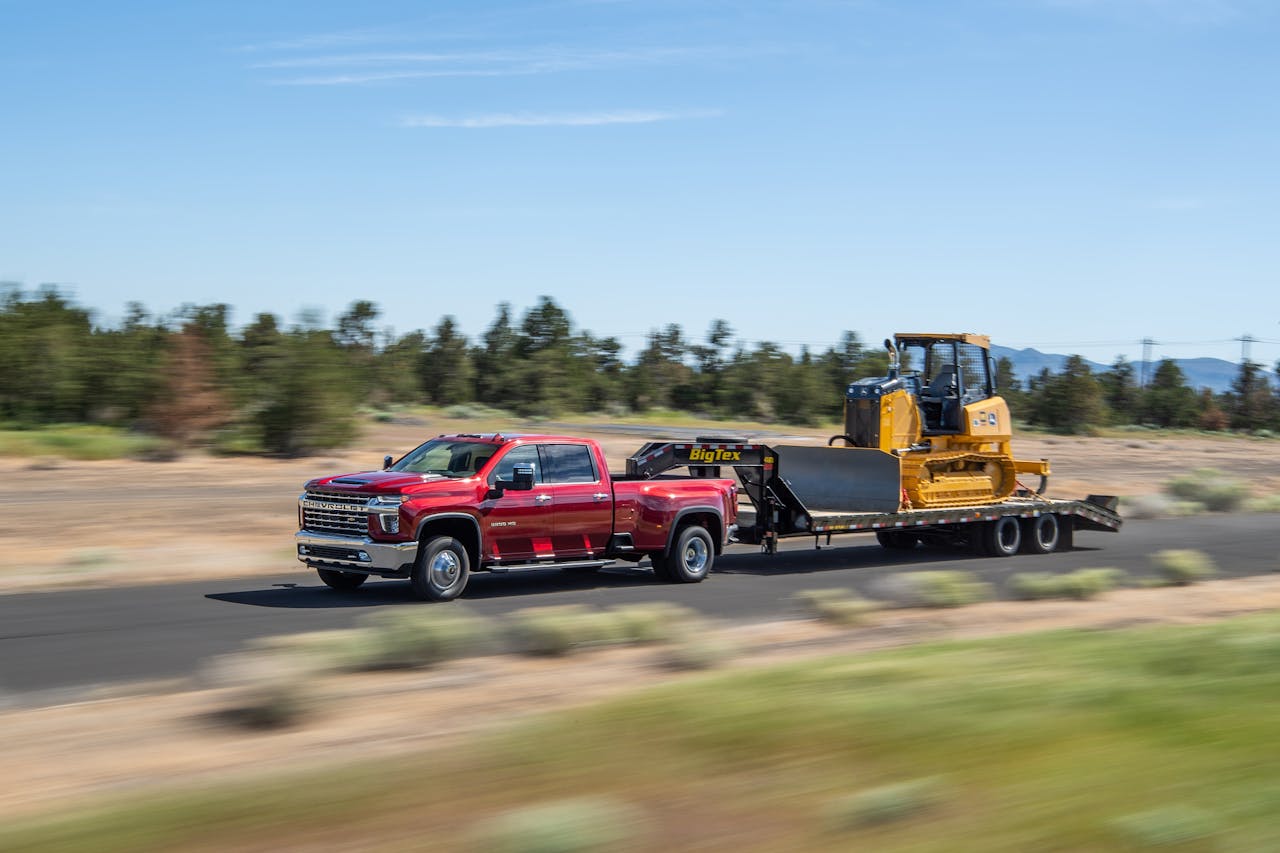 Higher numerical axle ratios can increase performance when towing heavy loads.