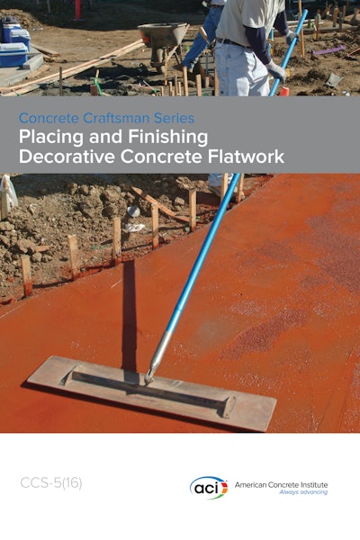ACI Placing and Finishing Decorative Concrete Flatwork Certification