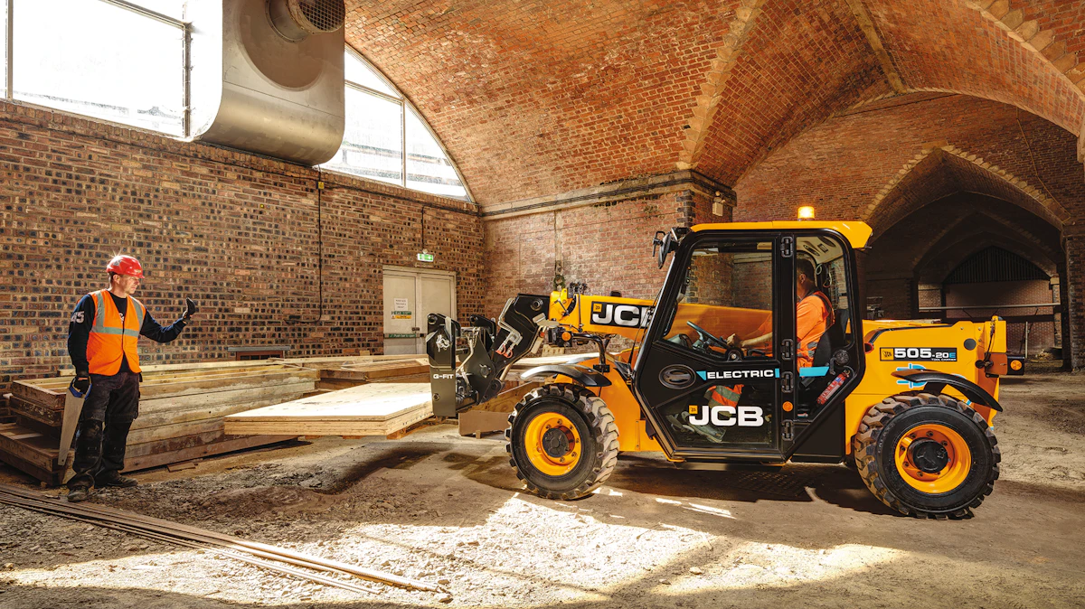 JCB 505-20E Electric Loadall Telehandler Now Available in North America ...