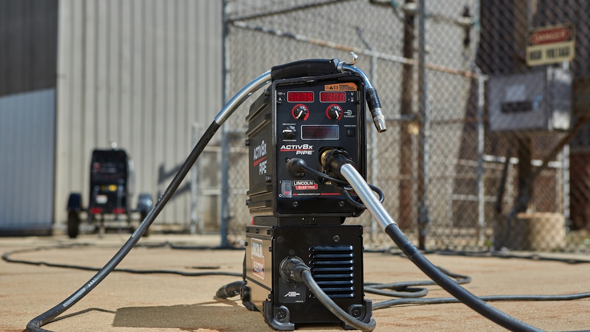 Lincoln Electric Announces New Activ8x Pipe Portable Wire Feeder