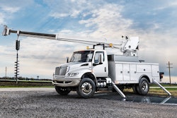 The International MV Series medium-duty truck has been designed to accommodate body upfits and it includes the Diamond Logic electrical system.