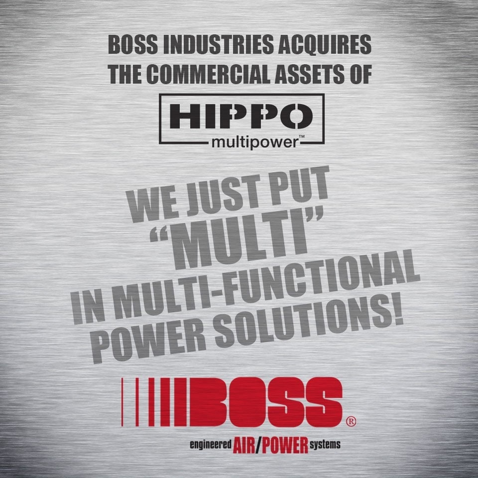 Boss Industries Acquires Commercial Assets of HIPPO Power