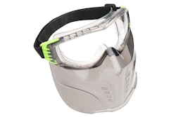 D3 rated for droplet and splash protection, the Vader Combo consists of a face shield with built-in safety goggles.