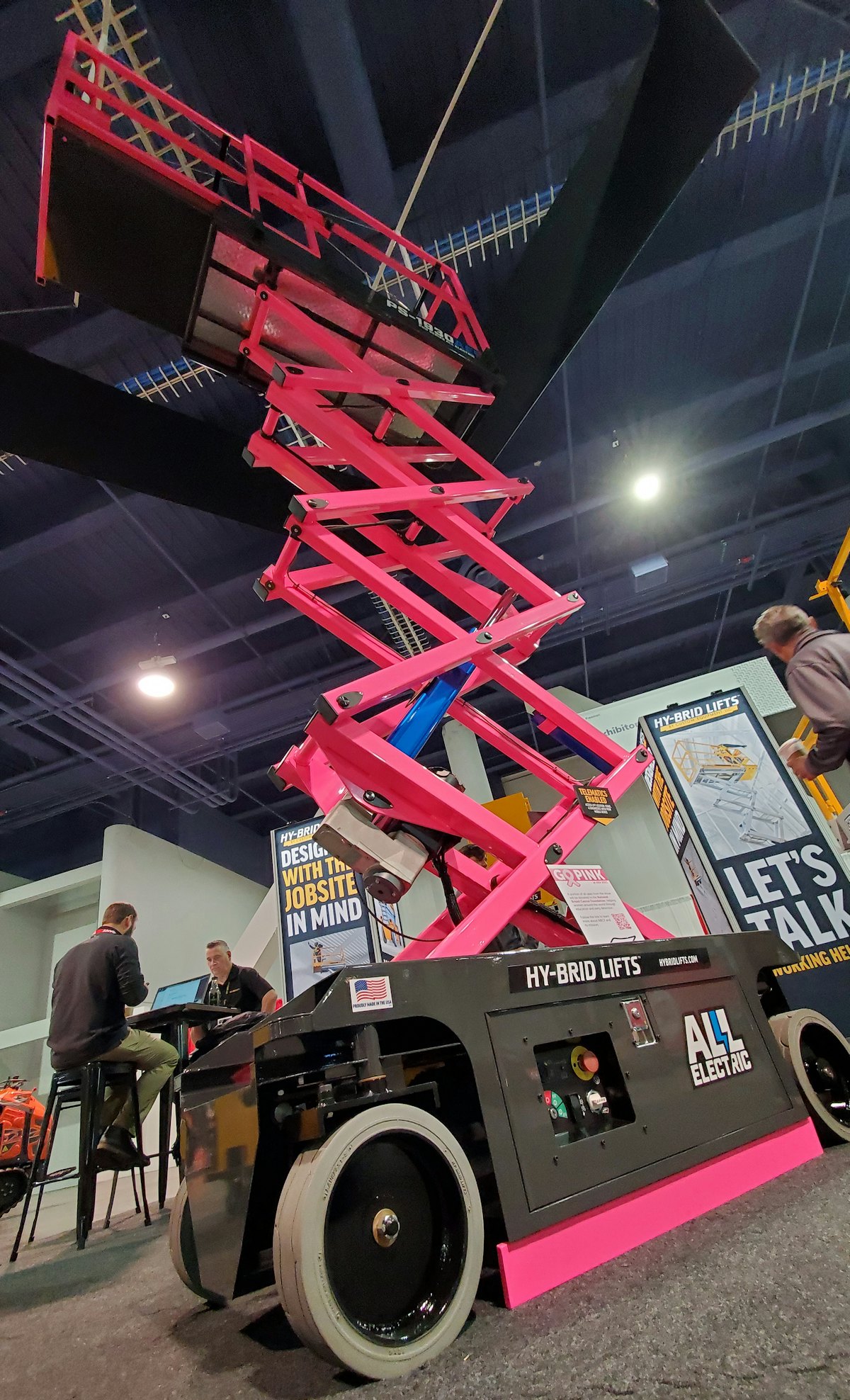 Hy-Brid Lifts Goes Pink at ARA | For Construction Pros
