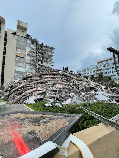 The June 24 collapse of the Champlain Towers South condo building in Surfside, Fla., brought immediate reaction from a team of demolition professionals whose expertise dramatically accelerated removal of debris in the search and rescue and secure the failed tower.