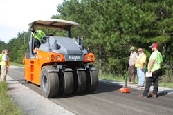Compaction takes place during construction.