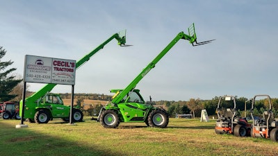 Cecil’s Tractors, Inc., an agricultural and commercial dealership located in Warrenton, Va., has added Merlo telehandlers to its fleet of outdoor power equipment.