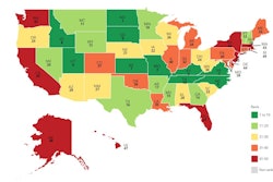 This graphic shows the overall highway performance of the state highway systems using 2019 and 2020 data.