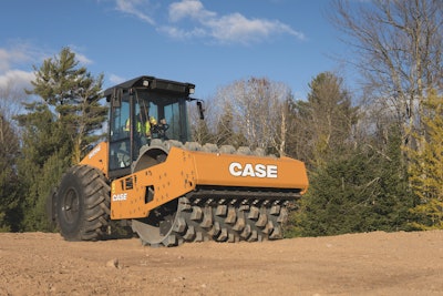 The CASE SV215E Single-Drum Vibratory Roller