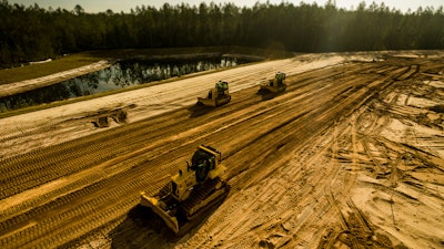 Vallencourt Construction is primarily a residential sitework contractor, with 55 crews and more than 400 pieces of equipment working in northeast Florida.