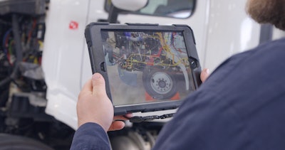 The Peterbilt ARTech augmented reality tool is giving technician’s quick access to the information they need when they need it the most—right next to the truck in the service bay.