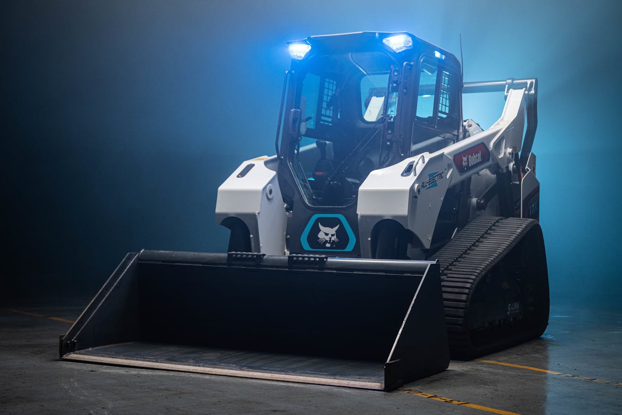 Doosan Bobcat unveiled its all-electric T7X compact track load at the Consumer Electronic Show 2022 in Las Vegas on Jan. 4, 2022.