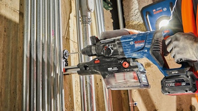 The 18V Brushless Rotary Hammer & SDS-plus Dust-Collection Attachment Combo
