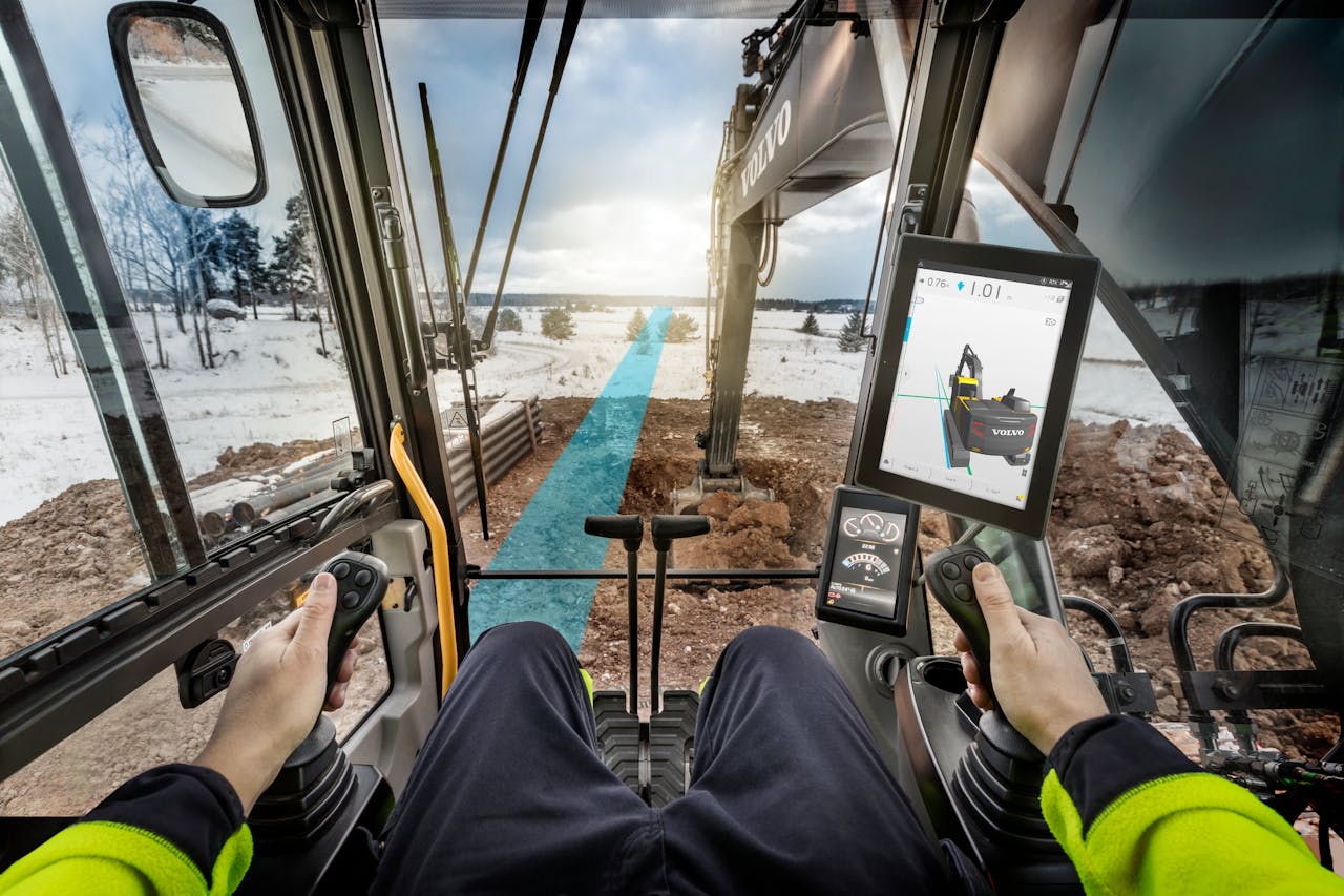 Volvo introduced Dig Assist on its excavators, which gives operators a strong visual guidance system to help them more accurately and productively complete the job at hand. The program allows operators to input job parameters, such as dig depth and slope, on an in-cab interface called Co-Pilot.