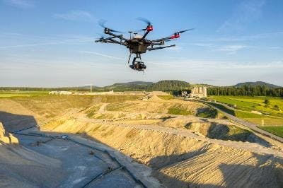 Drones monitor construction sites