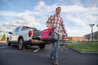 Inverter generators are typically lighter and smaller than equivalent conventional portable generators.