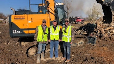 Hyundai Construction Equipment Americas storm cleanup