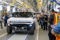 The first 2022 GMC Hummer EV Pickup Edition 1 exits Factory ZERO in Detroit and Hamtramck, MI. VIN 001 was auctioned in March 2021 at the Barrett-Jackson Scottsdale auction for $2.5 million to benefit the Tunnel to Towers Foundation.