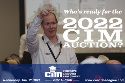 The auction’s featured items include a truck-mounted concrete pump donated by Alliance Concrete Pumps, NORCAL Kenworth and Kenworth Truck Company, Load and Go Ready Mix Truck Wash System donated by Shumaker Industries and more.
