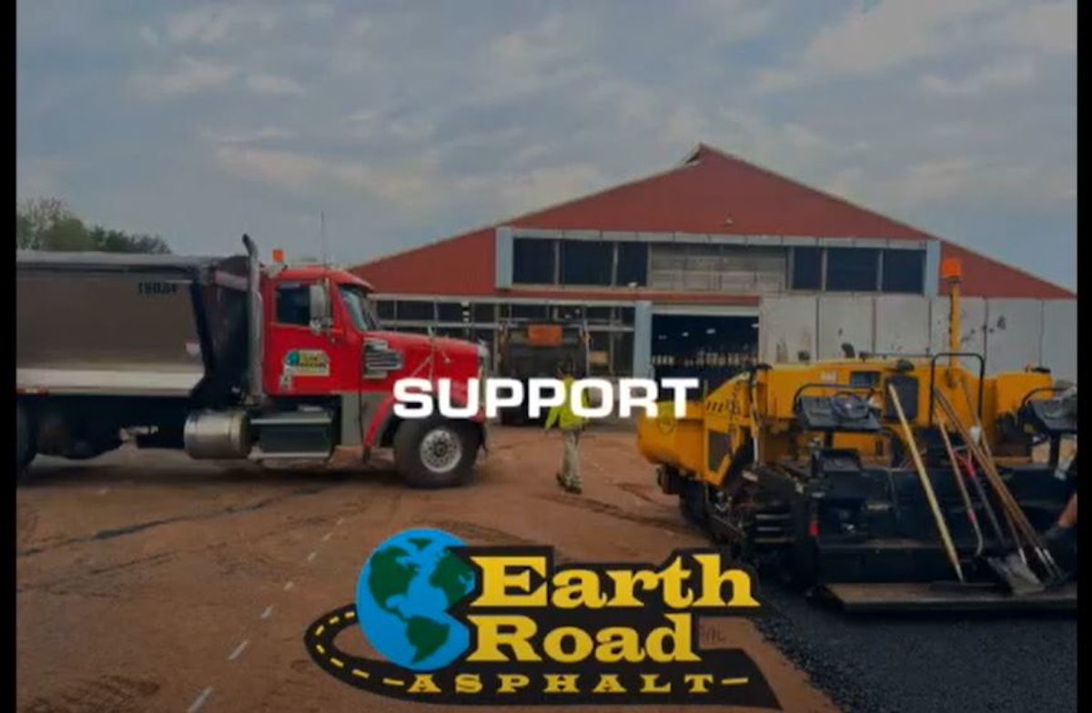 Earth Road Inc. Asphalt Dairy Farm Paving Project wins Best Marketing Award