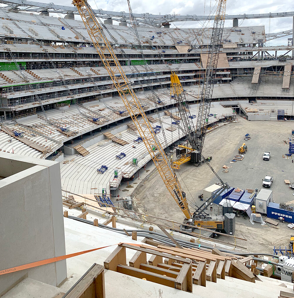 The FiberReinforced Concrete at SoFi Stadium For Construction Pros