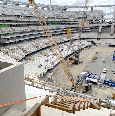 Construction on NFL stadium in Inglewood is 40 percent finished