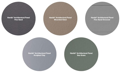 Hardie Architectural Panel Textures
