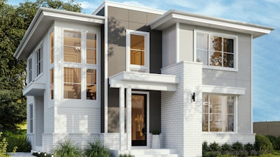 Hardie Architectural Panels Fine Sand Home Render